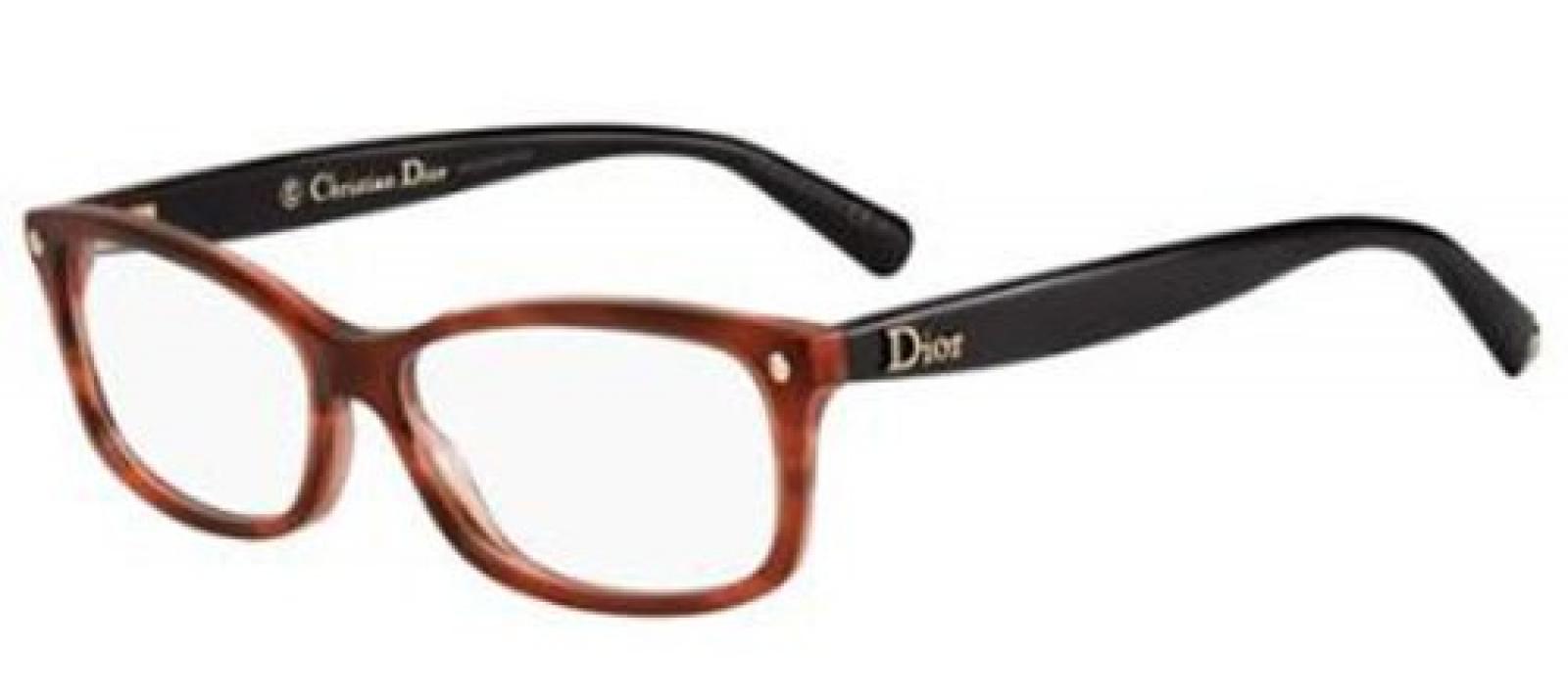 Dior Für Frau Cd3232 Brown Havana / Dark Brown Kunststoffgestell Brillen, 54mm 