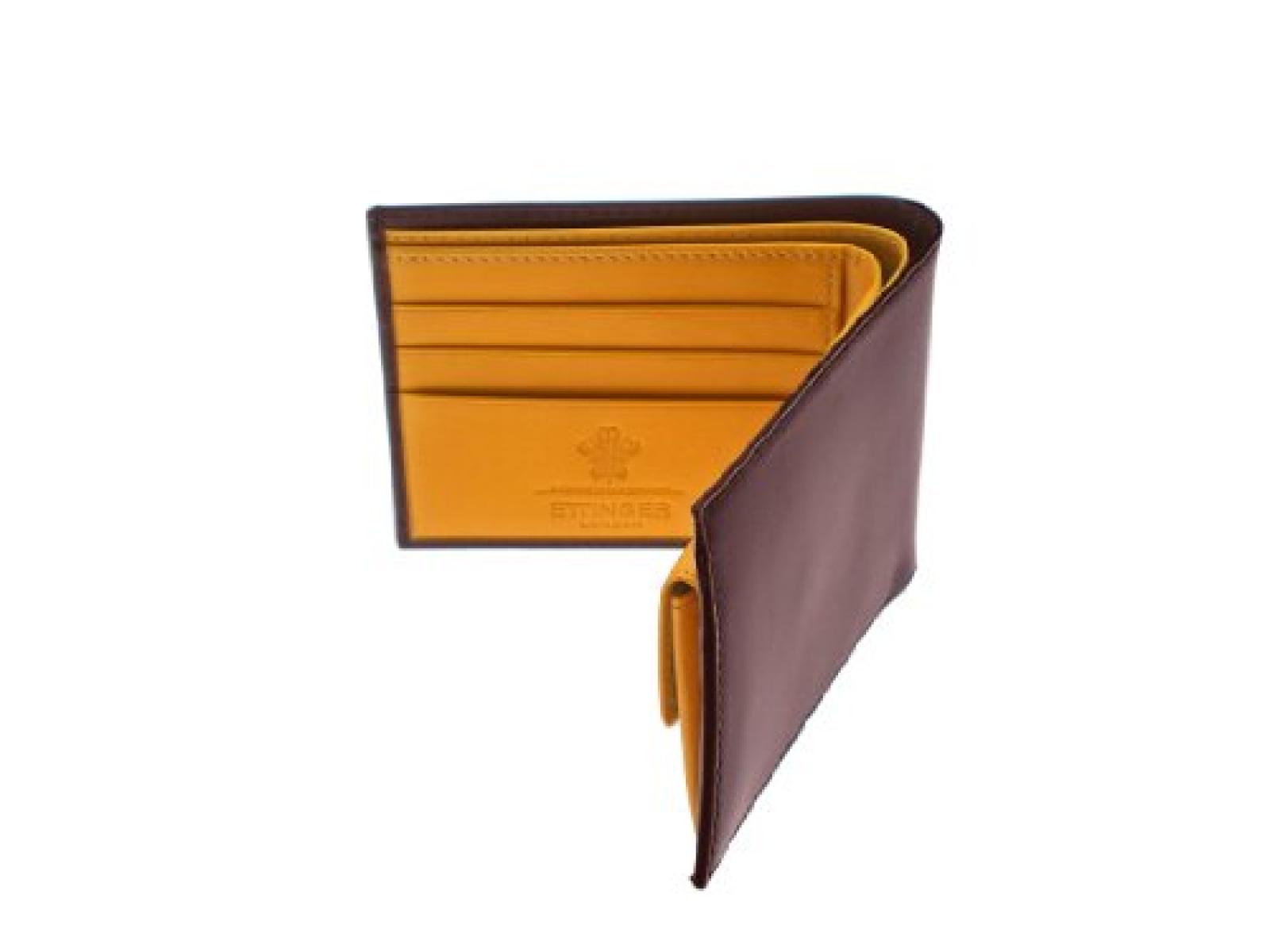 Ettinger - Brieftasche aus Leder mit Münzfach - Braun außen / Hellbraun innen 