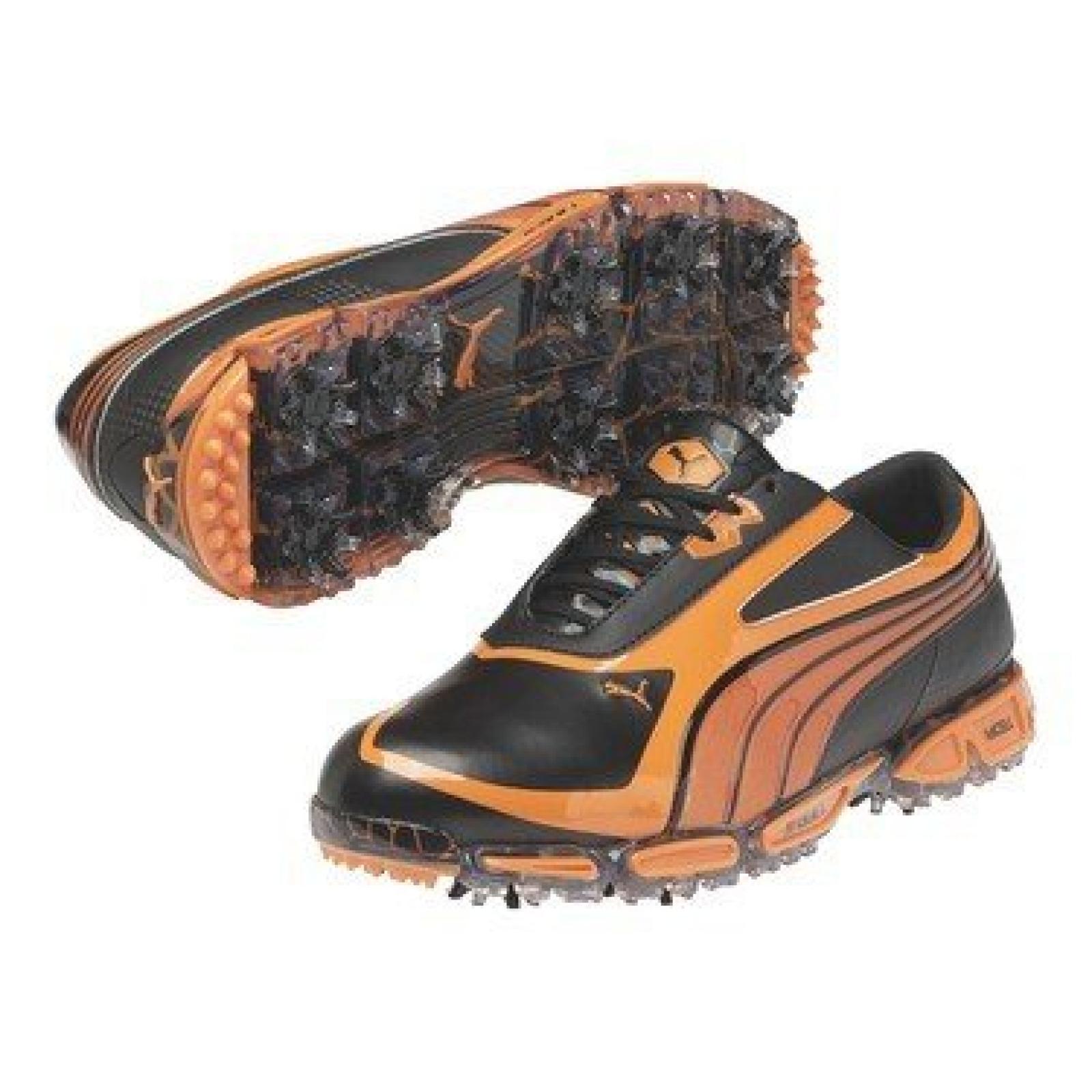 Puma Golfschuhe AMP Cell Fusion SL black-vibrant orange 