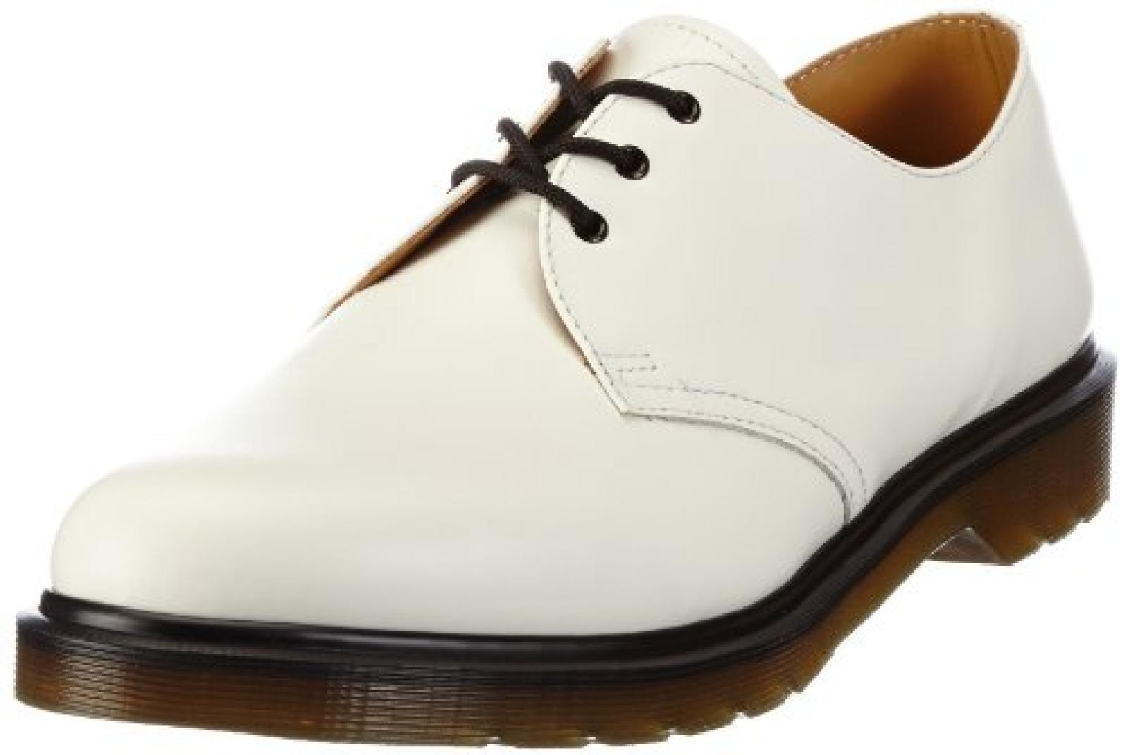 Dr. Martens 1461 Smooth WHITE 10078102 Unisex-Erwachsene Schnürhalbschuhe 