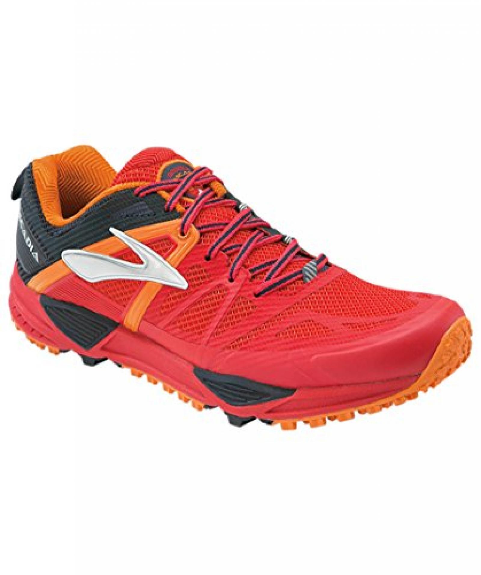 Brooks Cascadia 10 D High Risk Red Satsuma Black 