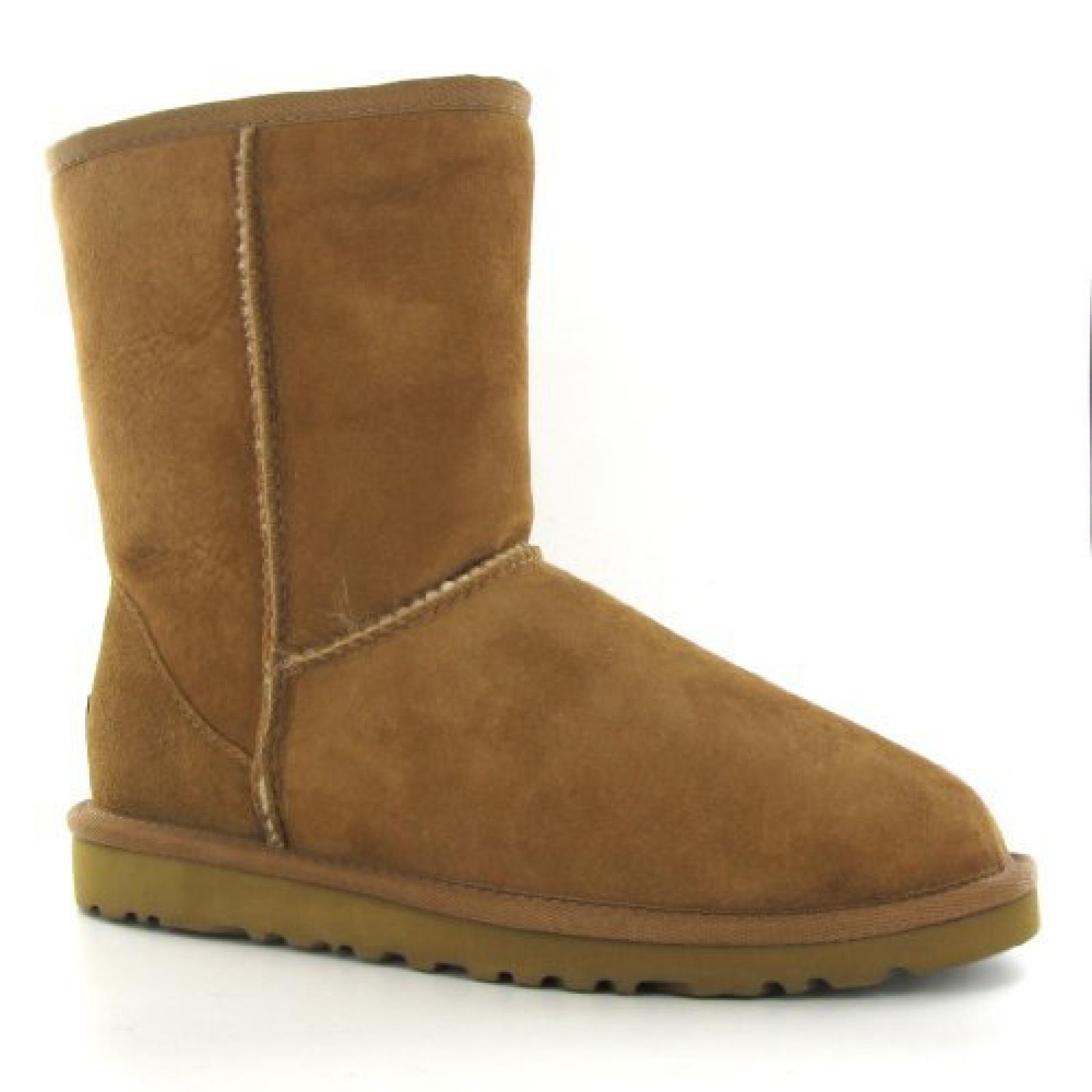 Ugg Australia Classic Short Chestnut Sheepskin Womens Boots Size 40 EU 