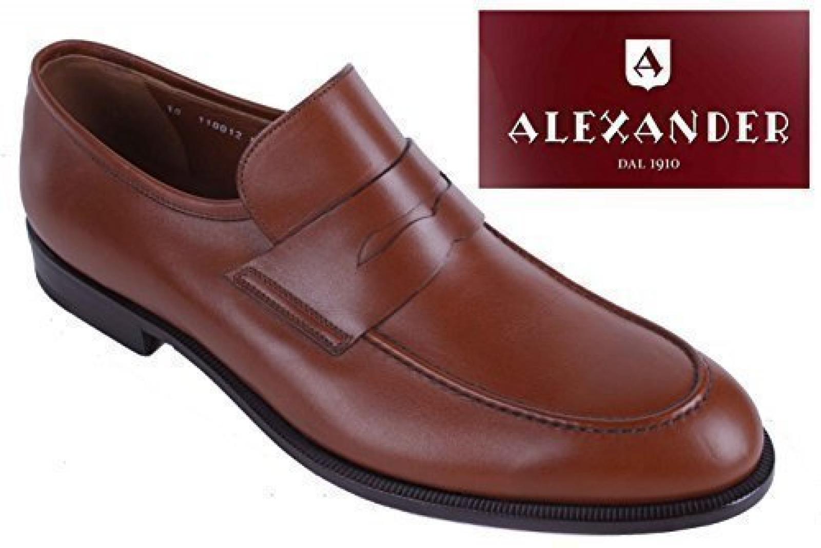 Alexander Herren Schuhe Vollleder Handgefertigt Braun Gr. 44 (US 10) #2 