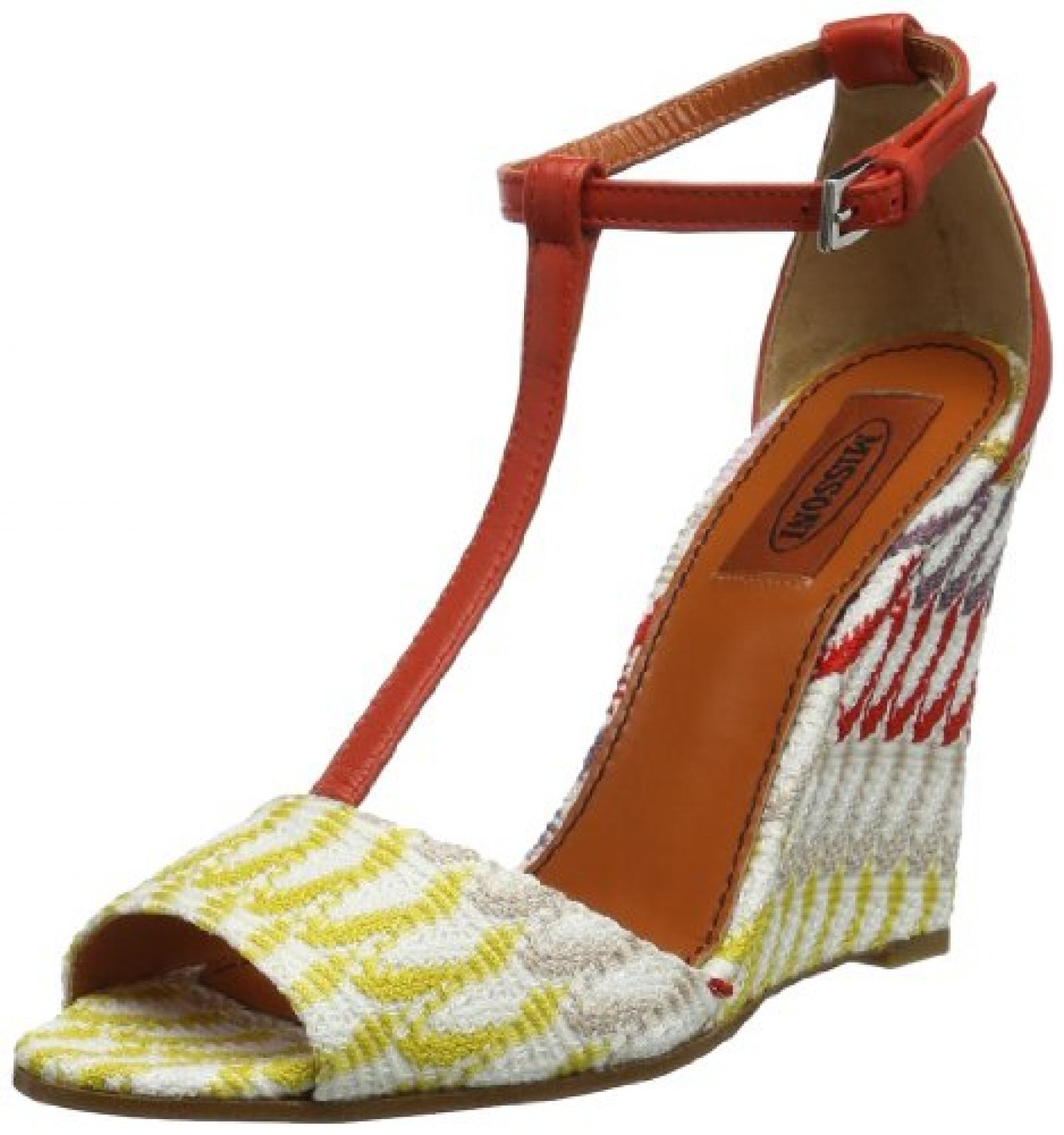 Missoni MISSONI Sandale T - Riemchen Keilabsatz 10 cm XM003A Damen Sandalen 